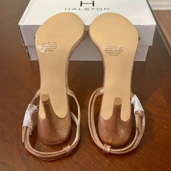 NIB – H by Halston Ankle Strap Heels – Size 11 – Rose Gold - Picture 5 of 7
